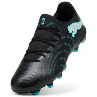 PUMA Future 9 Play Gras / Kunstgras Voetbalschoenen (MG) Zwart Intense Mint Wit