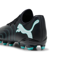 PUMA Future 9 Play Gras / Kunstgras Voetbalschoenen (MG) Zwart Intense Mint Wit