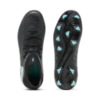 PUMA Future 9 Pro Gras / Kunstgras Voetbalschoenen (MG) Kids Zwart Intense Mint Wit