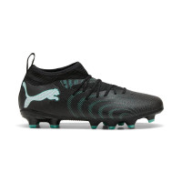 PUMA Future 9 Match Gras / Kunstgras Voetbalschoenen (MG) Kids Zwart Intense Mint Wit