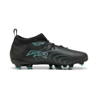 PUMA Future 9 Match Gras / Kunstgras Voetbalschoenen (MG) Kids Zwart Intense Mint Wit