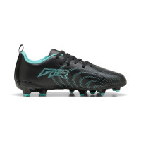 PUMA Future 9 Play Gazon Naturel / Artificiel Chaussures de Foot (MG) Enfants Noir Intense Mint Blanc