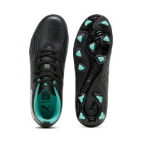 PUMA Future 9 Play Gazon Naturel / Artificiel Chaussures de Foot (MG) Enfants Noir Intense Mint Blanc