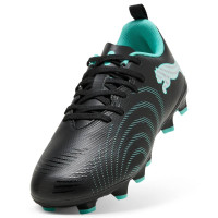 PUMA Future 9 Play Gazon Naturel / Artificiel Chaussures de Foot (MG) Enfants Noir Intense Mint Blanc