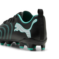 PUMA Future 9 Play Gazon Naturel / Artificiel Chaussures de Foot (MG) Enfants Noir Intense Mint Blanc