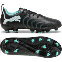 PUMA Future 9 Play Gazon Naturel / Artificiel Chaussures de Foot (MG) Enfants Noir Intense Mint Blanc