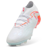 PUMA Future 9 Pro Brilliance Gras / Kunstgras Voetbalschoenen (MG) Dames Wit Feloranje Roze Lichtblauw