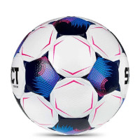 Select Team V26 Voetbal Maat 3 Wit Blauw Felroze