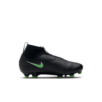 Nike Mercurial Superfly 11 Academy Gras / Kunstgras Voetbalschoenen (MG) Peuters/Kleuters Zwart Felgroen Zilvergrijs