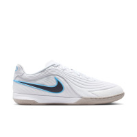 Nike Tiempo Reactgato Zaalvoetbalschoenen (IN) Wit Lichtblauw Zwart Grijs