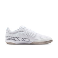 Nike Tiempo Reactgato Zaalvoetbalschoenen (IN) Wit Lichtblauw Zwart Grijs