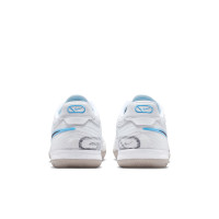 Nike Tiempo Reactgato Zaalvoetbalschoenen (IN) Wit Lichtblauw Zwart Grijs