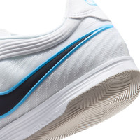 Nike Tiempo Reactgato Zaalvoetbalschoenen (IN) Wit Lichtblauw Zwart Grijs