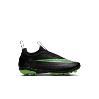 Nike Mercurial Vapor 17 Club Flex Gras / Kunstgras Voetbalschoenen (MG) Kids Zwart Felgroen Zilvergrijs