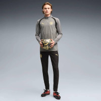 Haut d'entraînement PUMA Manchester City 1/4-Zip 2026-2027 gris foncé noir doré jaune