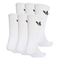 Adidas Originals Trefoil Crew Sokken 6-Pack Wit
