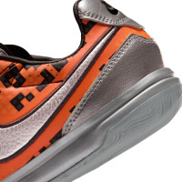 Nike Streetgato x LEGO® Chaussures de Foot Street Enfants Orange Noir Argenté