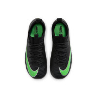 Nike Mercurial Vapor 17 Academy Gras / Kunstgras Voetbalschoenen (MG) Peuters/Kleuters Zwart Felgroen Zilvergrijs
