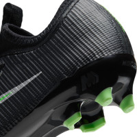 Nike Mercurial Vapor 17 Academy Gras / Kunstgras Voetbalschoenen (MG) Peuters/Kleuters Zwart Felgroen Zilvergrijs