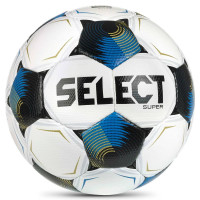 Select Super V26 Voetbal Maat 5 Wit Zwart Blauw Goud