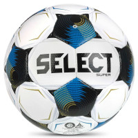 Select Super V26 Voetbal Maat 5 Wit Zwart Blauw Goud