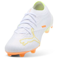 PUMA Ultra Nitro 7 Pro Gras Voetbalschoenen (FG) Wit Geel Oranje