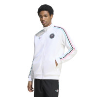 Veste d'entraînement adidas Inter Miami CF Originals, blanc, noir, bleu clair, rose