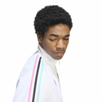 Veste d'entraînement adidas Inter Miami CF Originals, blanc, noir, bleu clair, rose