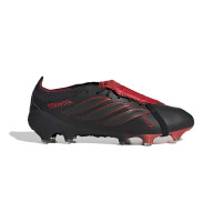 adidas Predator Elite FT L-Tech Gras Voetbalschoenen (FG) Zwart Zwart Rood