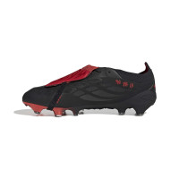 adidas Predator Elite FT L-Tech Gras Voetbalschoenen (FG) Zwart Zwart Rood