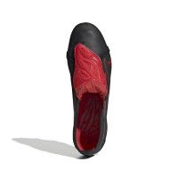 adidas Predator Elite FT L-Tech Gras Voetbalschoenen (FG) Zwart Zwart Rood