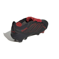 adidas Predator Elite FT L-Tech Gras Voetbalschoenen (FG) Zwart Zwart Rood