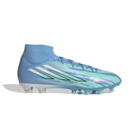 adidas F50 Sparkfusion Trinity League Gras / Kunstgras Voetbalschoenen (MG) Dames Blauw Felblauw Felroze