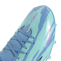 adidas F50 Sparkfusion Trinity League Gras / Kunstgras Voetbalschoenen (MG) Dames Blauw Felblauw Felroze