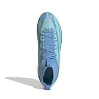 adidas F50 Sparkfusion Trinity League Gazon Naturel Artificiel Chaussures de Foot (MG) Enfants Bleu Bleu Vif Rose Vif