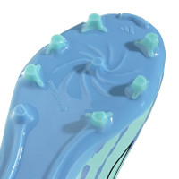 adidas F50 Sparkfusion Trinity League Gazon Naturel Artificiel Chaussures de Foot (MG) Enfants Bleu Bleu Vif Rose Vif