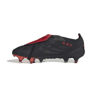 adidas Predator Elite FT L-Tech IJzeren-Nop Voetbalschoenen (SG) Zwart Zwart Rood