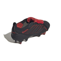 adidas Predator Elite FT L-Tech IJzeren-Nop Voetbalschoenen (SG) Zwart Zwart Rood