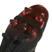 adidas Predator Elite FT L-Tech IJzeren-Nop Voetbalschoenen (SG) Zwart Zwart Rood
