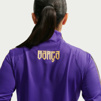 Haut d'entraînement Nike FC Barcelona Strike 1/4-Zip 2026-2027 pour femmes, violet, noir, or