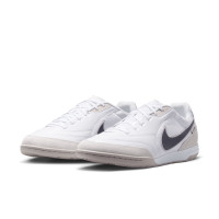 Nike Tiempo Streetgato Straatvoetbalschoenen Wit Beige Zwart