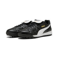 PUMA King Top TT Turf Voetbalschoenen (TF) Zwart Wit