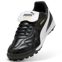 PUMA King Top TT Turf Voetbalschoenen (TF) Zwart Wit