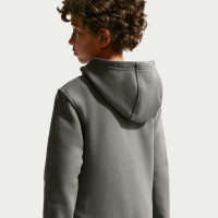 Nike Sportswear Club Fleece Trainingspak Hooded Kids Donkergrijs Wit