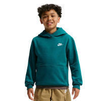 Nike Sportswear Club Fleece Trainingspak Hooded Kids Turquoise Wit