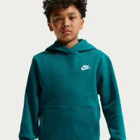 Nike Sportswear Club Fleece Trainingspak Hooded Kids Turquoise Wit