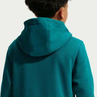Nike Sportswear Club Fleece Hoodie Kids Turquoise Wit