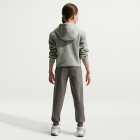 Pantalon de survêtement en polaire Nike Sportswear Club pour Enfants gris foncé et blanc
