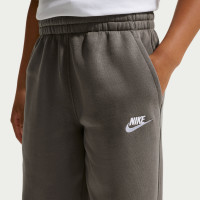 Pantalon de survêtement en polaire Nike Sportswear Club pour Enfants gris foncé et blanc