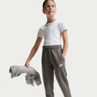 Pantalon de survêtement en polaire Nike Sportswear Club pour Enfants gris foncé et blanc